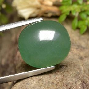 7.52 ct Green Aventurine Stone, Natural Aventurine in Oval Cabochon Shape for Sale