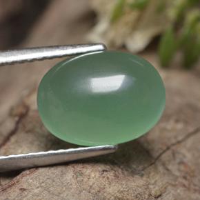 3.10 ct Green Aventurine Stone, Natural Aventurine in Oval Cabochon Shape for Sale