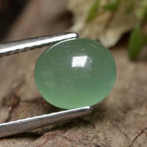 2.22 ct Green Aventurine Stone, Natural Aventurine in Oval Cabochon Shape for Sale