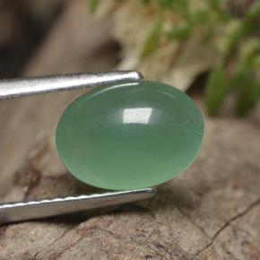 2.30 ct Green Aventurine Stone, Natural Aventurine in Oval Cabochon Shape for Sale