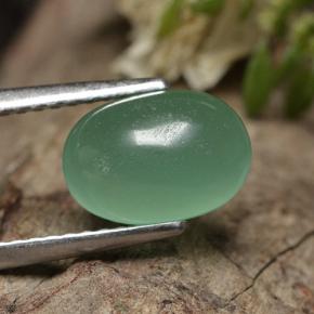 2.18 ct Green Aventurine Stone, Natural Aventurine in Oval Cabochon Shape for Sale