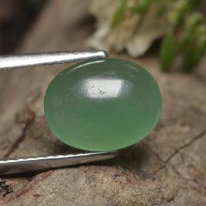 2.28 ct Green Aventurine Stone, Natural Aventurine in Oval Cabochon Shape for Sale