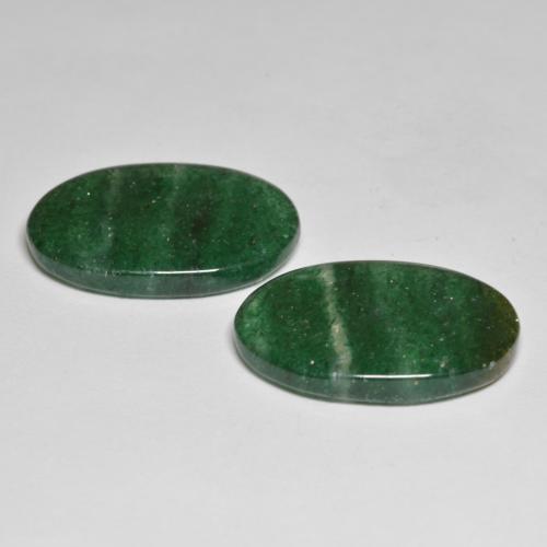 Aventurine Gemstones in 19.9 x 13.5 mm Size for Sale, Aventurine Stones in Intense Green Color