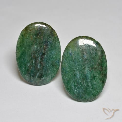 17.37 ct Green Aventurine, 20 x 14 mm Oval Cut From Brazil, Photo A