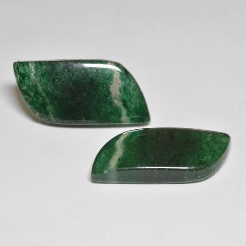 18.68 ctw Green Aventurine Stones, Natural Aventurine in Fancy Cabochon Shape for Sale