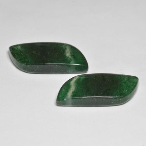 Aventurine Gemstones in 23.2 x 10.4 mm Size for Sale, Aventurine Stones in Multicolor Green Color