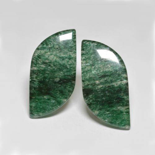 23.52 ctw Green Aventurine Gemstones, Aventurine Gems in Fancy Cabochon Shape for Sale.
