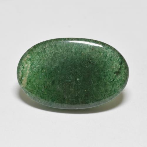 8.20 ct Green Aventurine Gemstone, Aventurine Gem in Oval Cabochon Shape for Sale.