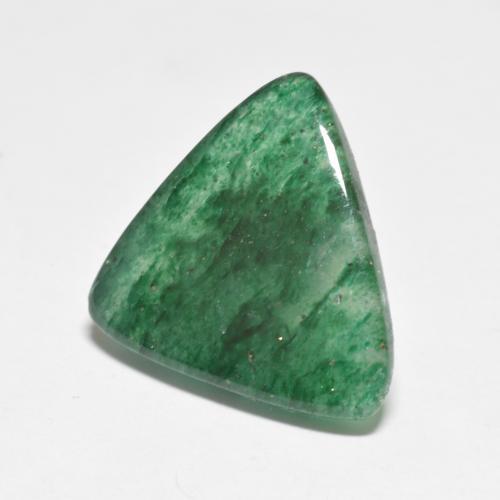 7.16 ct Green Aventurine Stone, Natural Aventurine in Trillion Cabochon Shape for Sale