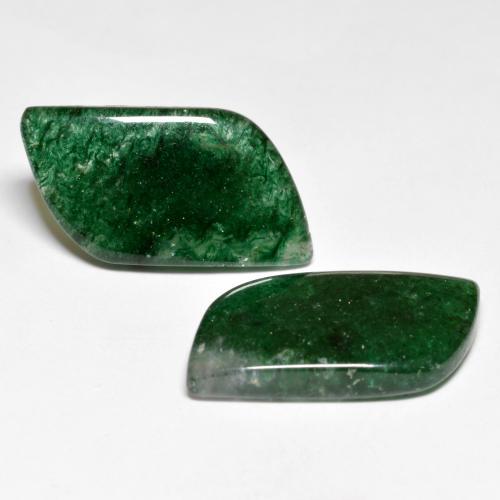 16.88 ctw Green Aventurine Stones, Natural Aventurine in Fancy Cabochon Shape for Sale