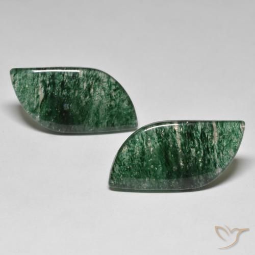 23.52 ct Green Aventurine, 24.2 x 12.5 mm Odd Shaped From Brazil, Photo A