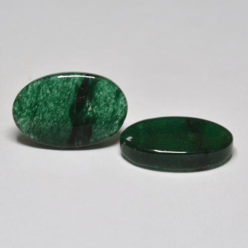 13.04 ctw Green Aventurine Stones, Natural Aventurine in Oval Cabochon Shape for Sale