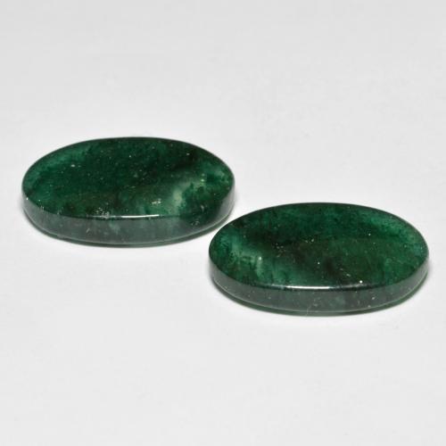 Aventurine Gemstones in 18.3 x 11.7 mm Size for Sale, Aventurine Stones in Deep Green Color