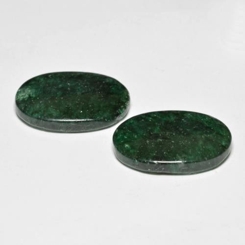 Aventurine Gemstones in 18 x 13 mm (calibrated) Size for Sale, Aventurine Stones in Pine Green Color