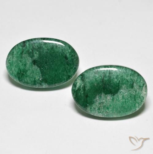13.15 ct Green Aventurine, 16 x 10.9 mm Oval Cut From Brazil, Photo A