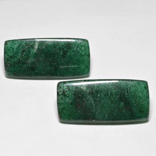 Medium Green Aventurine Gem - 13.1ct Baguette Cabochon (ID: 592879)