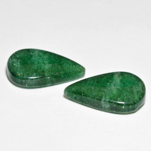 Aventurine Gemstones in 16.7 x 10.5 mm Size for Sale, Aventurine Stones in Multicolor Green Color