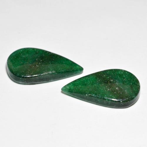 Aventurine Gemstones in 19.7 x 12.9 mm Size for Sale, Aventurine Stones in Multicolor Green Color