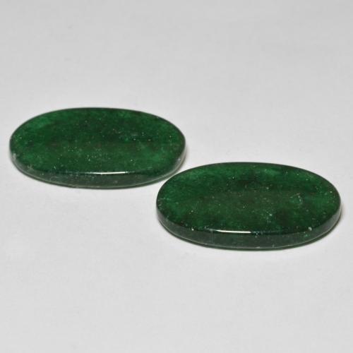 Aventurine Gemstones in 20.2 x 12.4 mm Size for Sale, Aventurine Stones in Deep Green Color