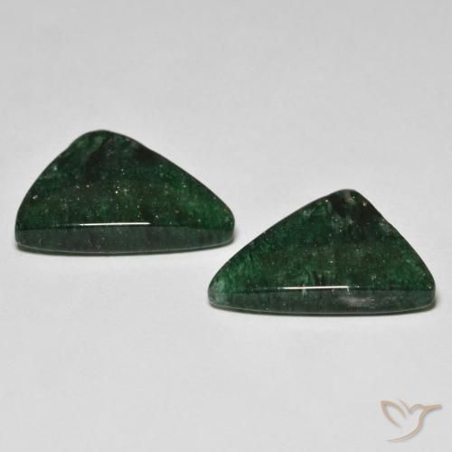 Aventurine Gemstones in 17 x 11.7 mm Size for Sale, Aventurine Stones in Pine Green Color