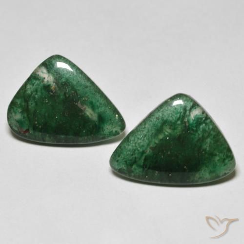 10.03 ct Green Aventurine, 15.5 x 11.6 mm Odd Shaped From Brazil, Photo A