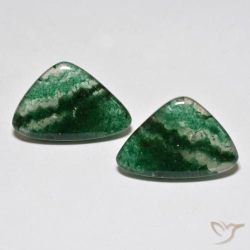 13.4 ct Green Aventurine, 18.2 x 12.1 mm Odd Shaped From Brazil, Photo A