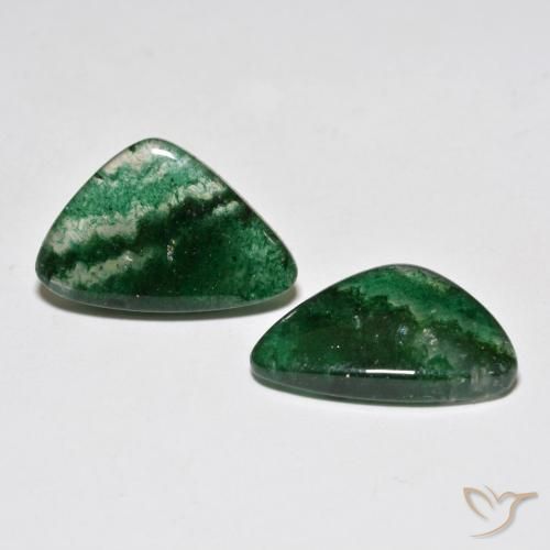 13.40 ctw Green Aventurine Stones, Natural Aventurine in Fancy Cabochon Shape for Sale