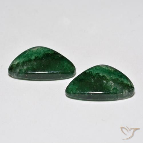 Aventurine Gemstones in 18.2 x 12.1 mm Size for Sale, Aventurine Stones in Bright Green Color