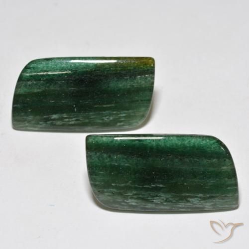 18.31 ct Green Aventurine, 22.3 x 11.6 mm Odd Shaped From Brazil, Photo A