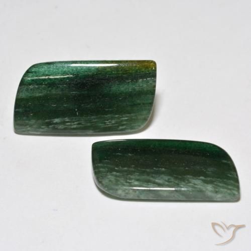 18.31 ctw Green Aventurine Stones, Natural Aventurine in Fancy Cabochon Shape for Sale