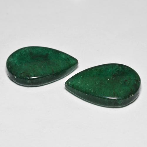 Aventurine Gemstones in 17.4 x 12.3 mm Size for Sale, Aventurine Stones in Dark Green Color