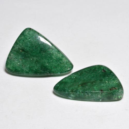 9.23 ctw Green Aventurine Stones, Natural Aventurine in Fancy Cabochon Shape for Sale