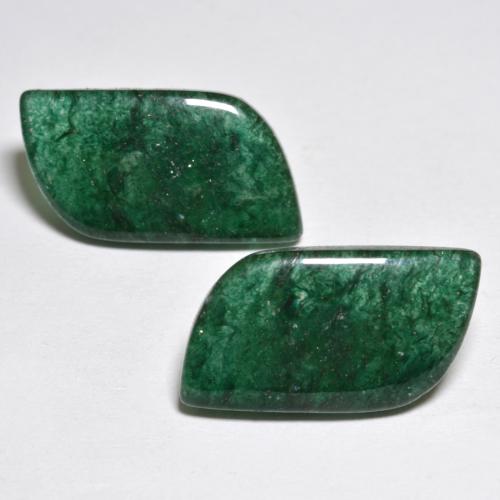 12.58 ctw Green Aventurine Gemstones, Aventurine Gems in Fancy Cabochon Shape for Sale.