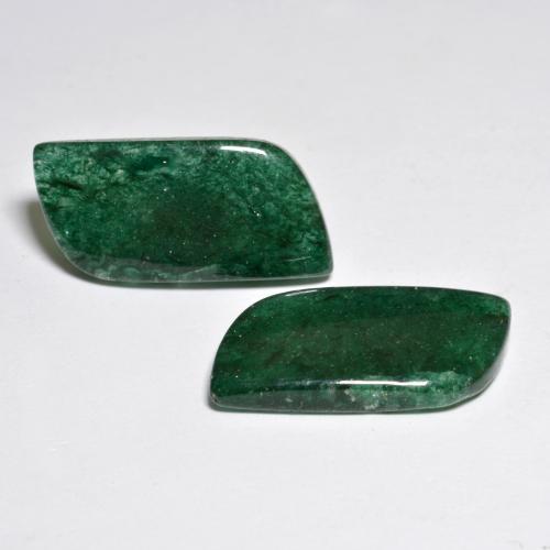 17.82 ctw Green Aventurine Stones, Natural Aventurine in Fancy Cabochon Shape for Sale