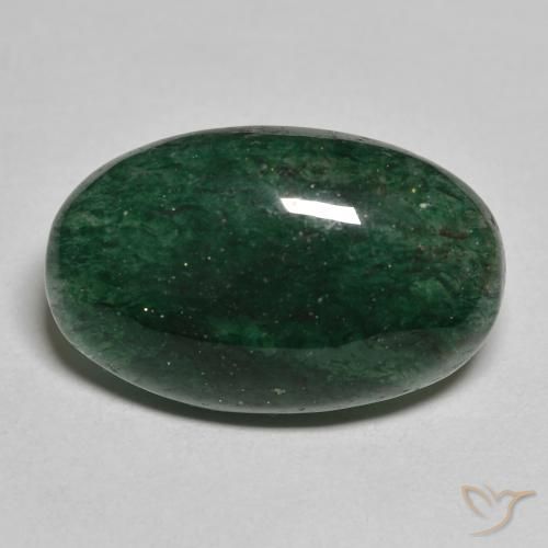 15.61 ct Green Aventurine, 21.7 x 13.7 mm Oval Cut From Brazil, Photo A