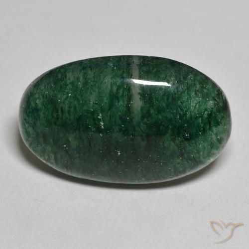 14.46 ct Green Aventurine, 22.4 x 14 mm Oval Cut From Brazil, Photo A