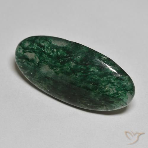 14.06 ct Green Aventurine Stone, Natural Aventurine in Oval Cabochon Shape for Sale