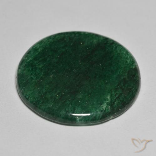 Aventurine Gemstone in 27.6 mm Size for Sale, Aventurine Stone in Green Color
