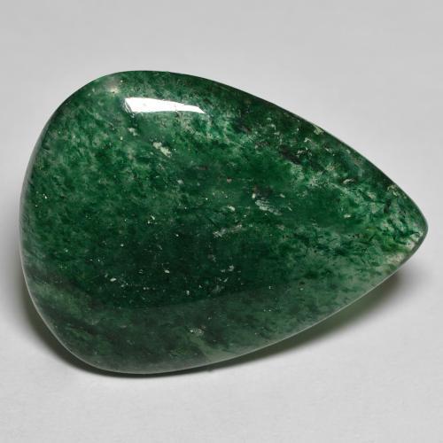 18.14 ct Green Aventurine Stone, Natural Aventurine in Pear Cabochon Shape for Sale