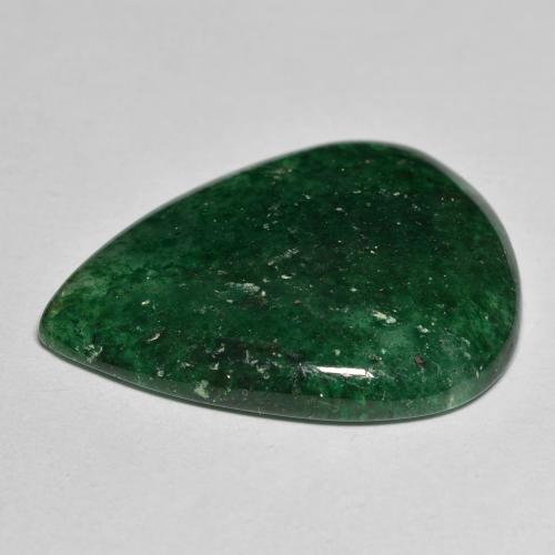 Aventurine Gemstone in 26.2 x 19.9 mm Size for Sale, Aventurine Stone in Medium Green Color