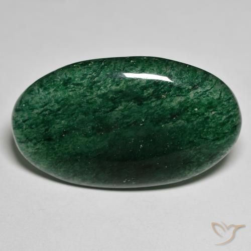 32,8 x 19,3mm ovaler grüner Aventurin aus Brasilien, Gewicht 27,98 ct, 1 Stück Aventurin - Farbe: Grün, natürlicher Edelstein in Translucent Reinheit, Mohs-Härte von 7 Geeignet für den täglichen Gebrauch im Schmuck, Photo A