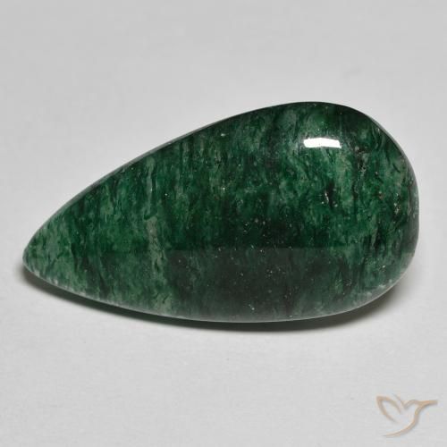 Aventurina verde de 13,53 quilates, corte de pera de 25,3 x 13,8 mm de Brasil, Photo A