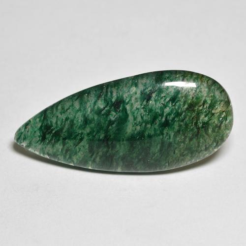 11.87 ct Green Aventurine Stone, Natural Aventurine in Pear Cabochon Shape for Sale