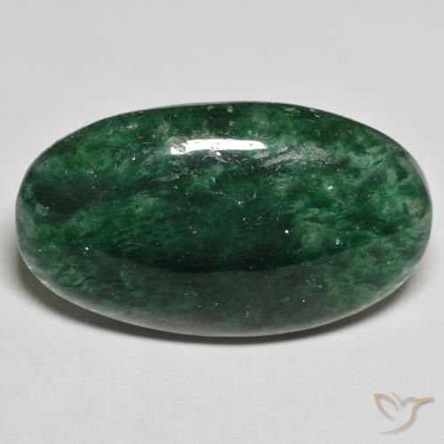 23.00 ct Green Aventurine Stone, Natural Aventurine in Oval Cabochon Shape for Sale
