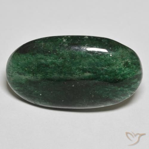 15.85 ct Green Aventurine, 24.7 x 14.1 mm Oval Cut From Brazil, Photo A