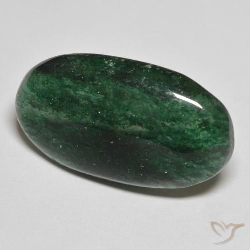 15.85 ct Green Aventurine Stone, Natural Aventurine in Oval Cabochon Shape for Sale