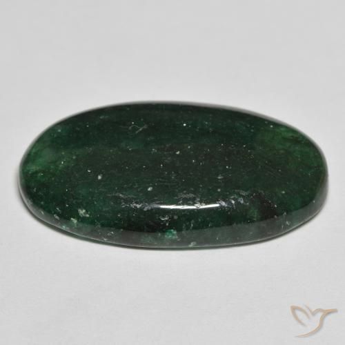 Aventurine Gemstone in 24.7 x 14.1 mm Size for Sale, Aventurine Stone in Forest Green Color