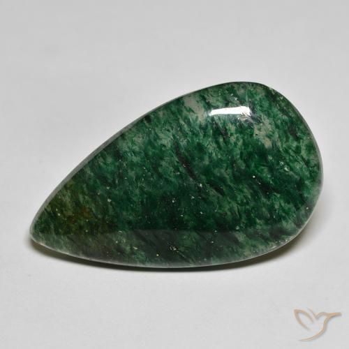 22.73 ct Green Aventurine Stone, Natural Aventurine in Pear Cabochon Shape for Sale