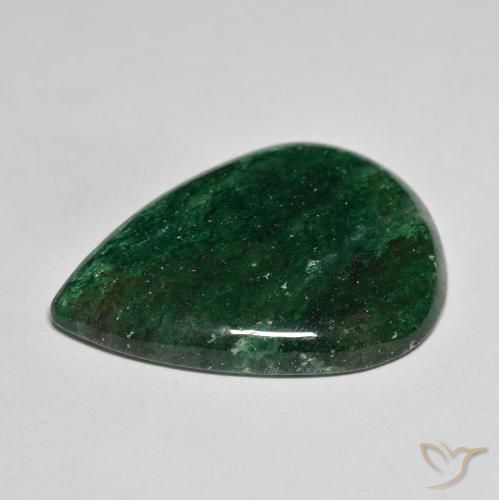 Aventurine Gemstone in 30 x 22 mm (calibrated) Size for Sale, Aventurine Stone in Dark Green Color