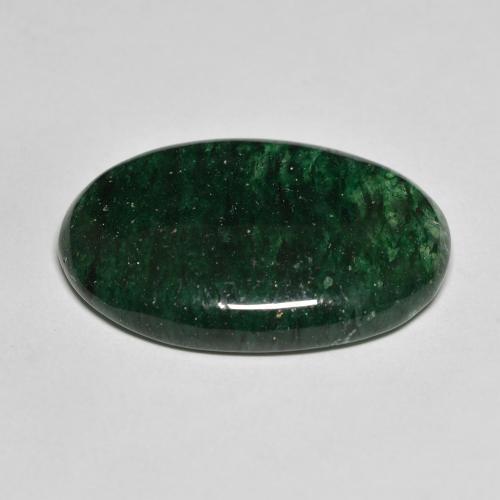 Aventurine Gemstone in 24.9 x 17.1 mm Size for Sale, Aventurine Stone in Forest Green Color